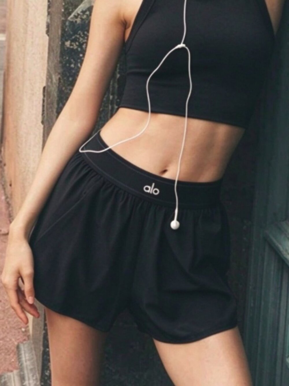 NWT ALO Yoga📺Match Point Shorts Black,Elevated Basics Size S